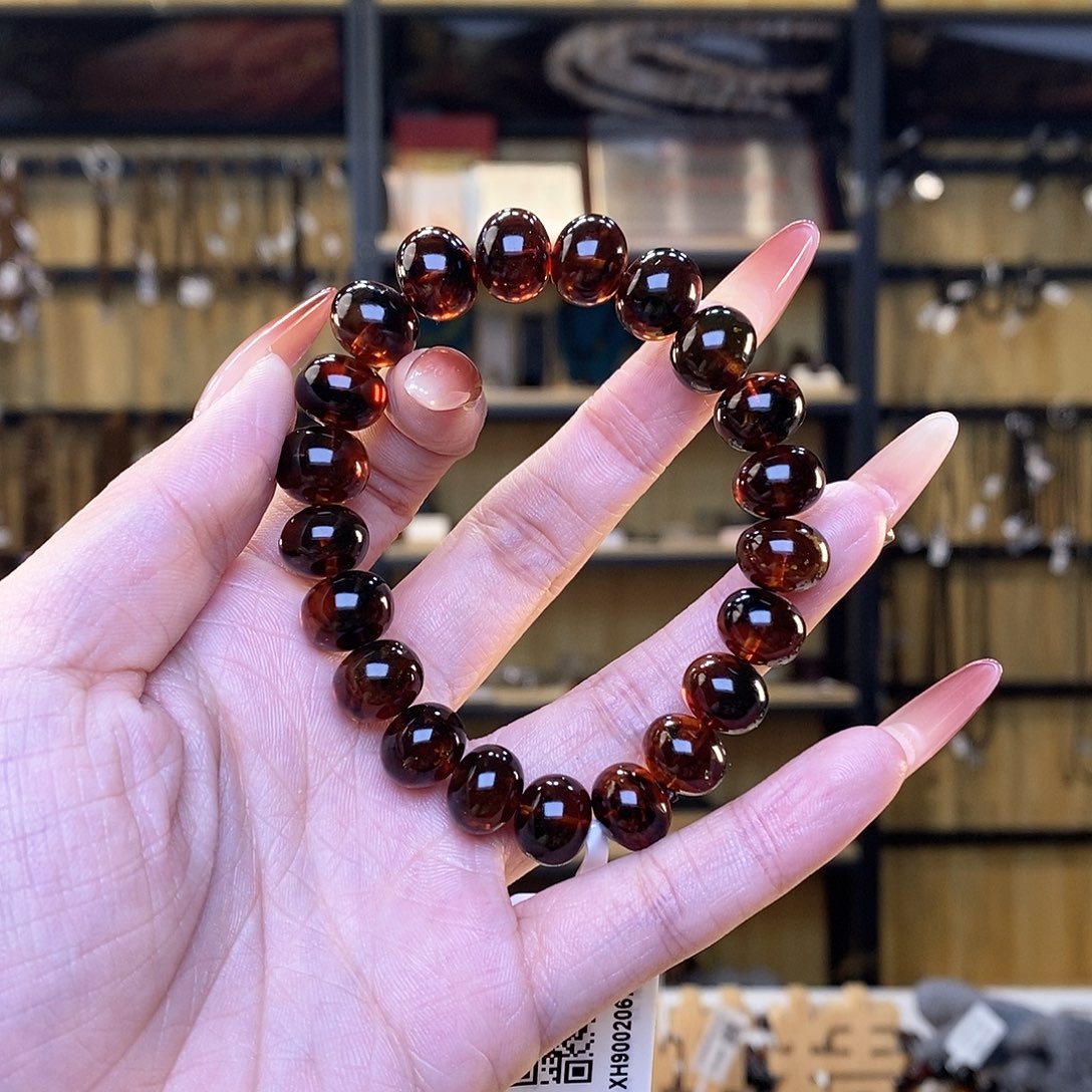 琥珀裸石未镶嵌馨*11m血珀