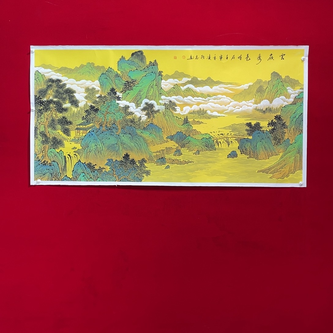 国画凌行志手绘作品