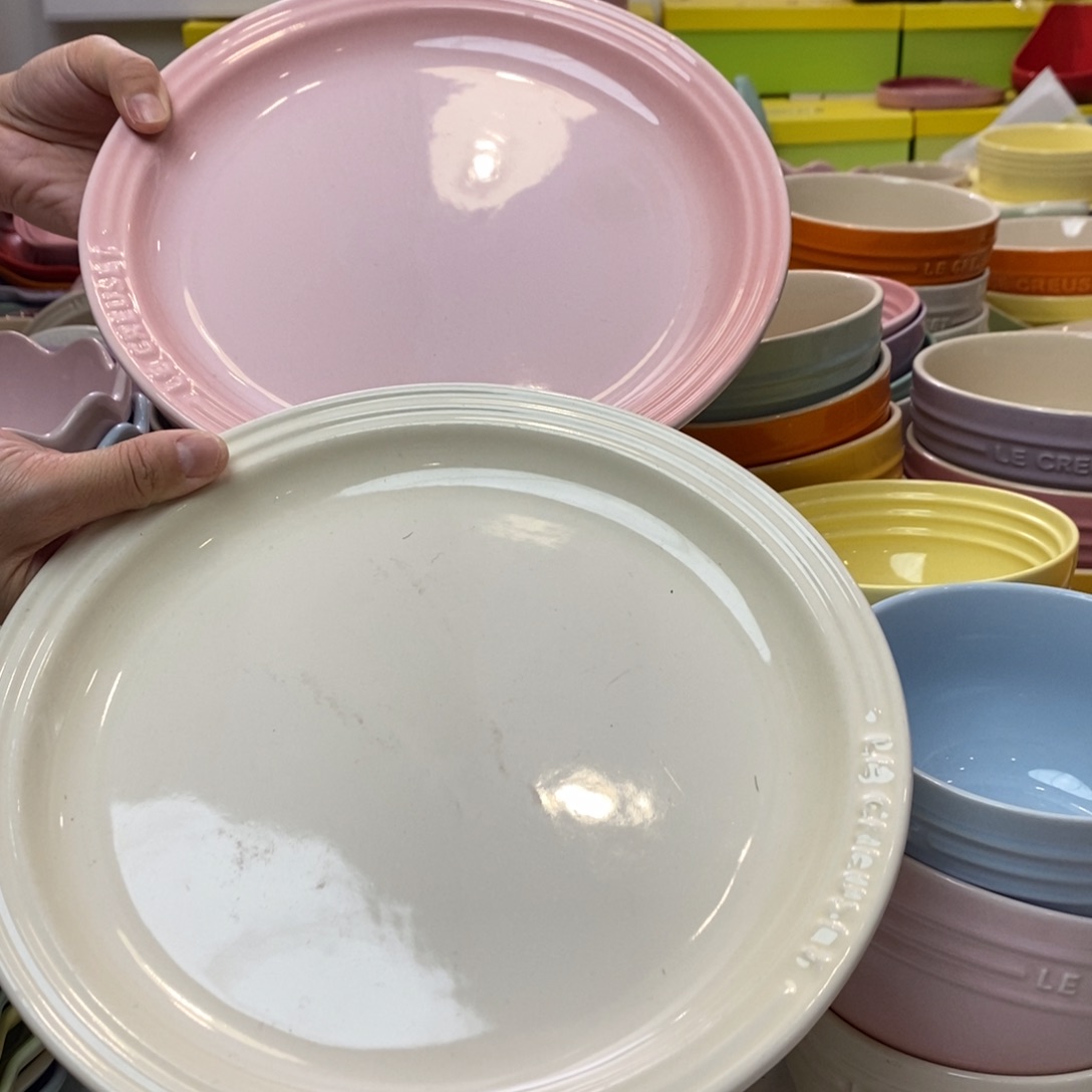 瓷片微瑕2个9英寸牛排盘