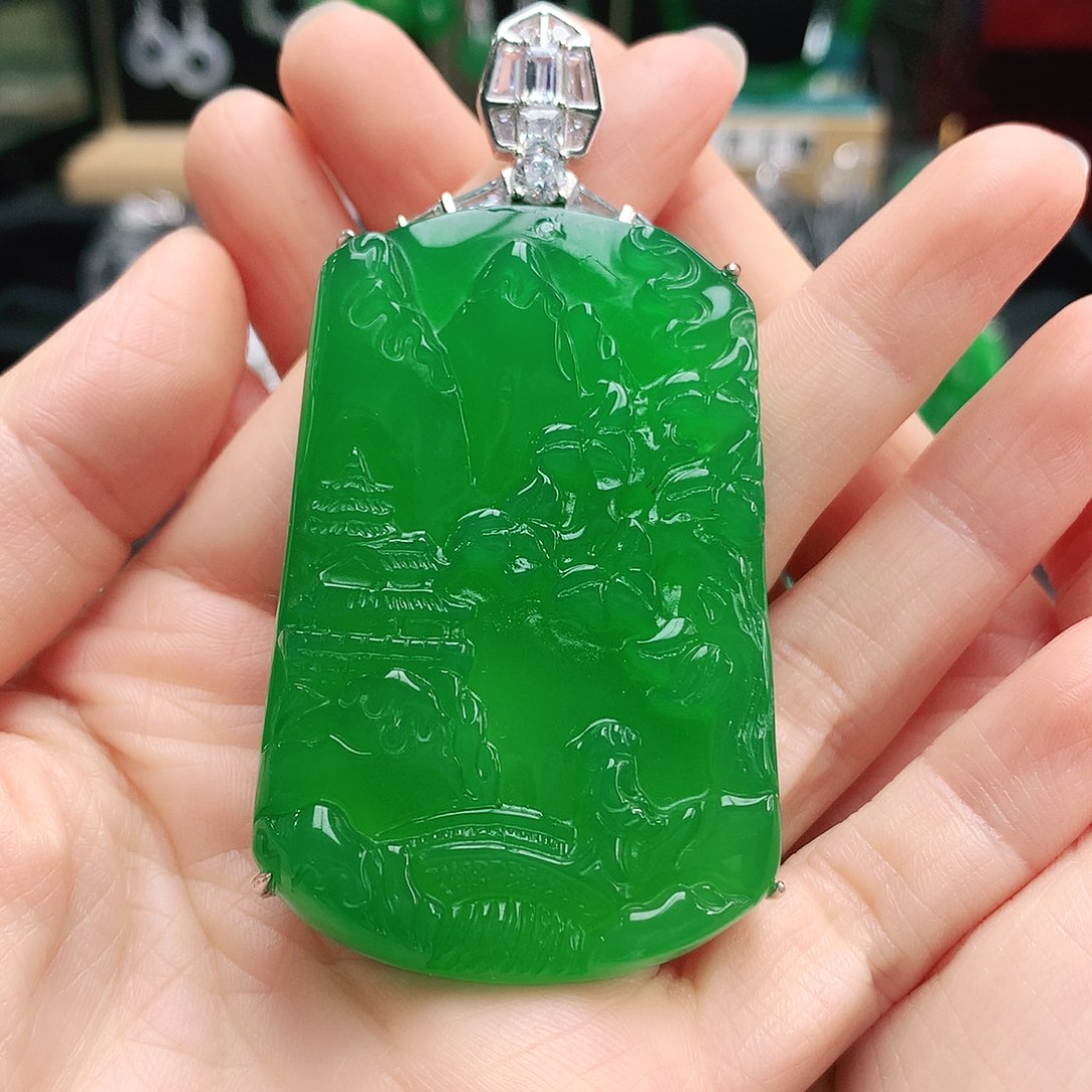 玛瑙/玉髓吊坠银S925镶嵌