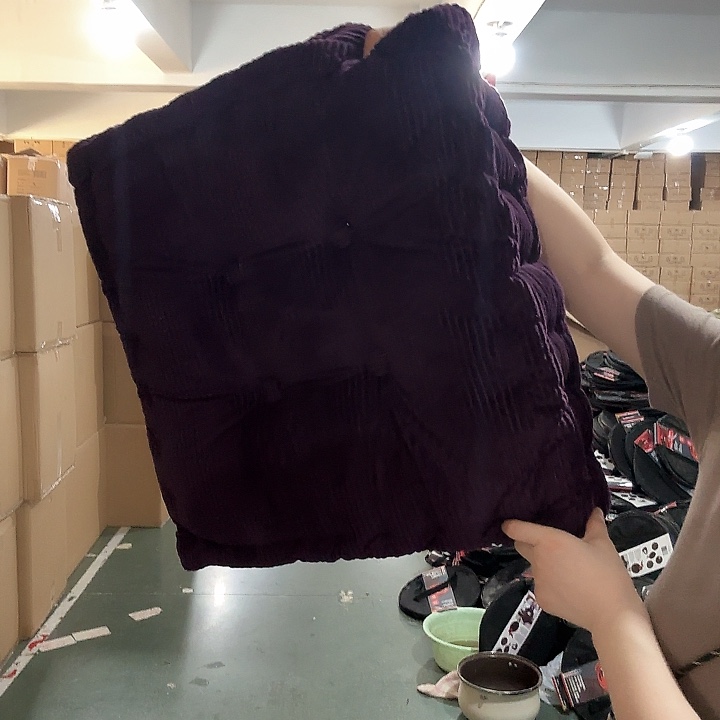 棉坐垫紫色玉米里