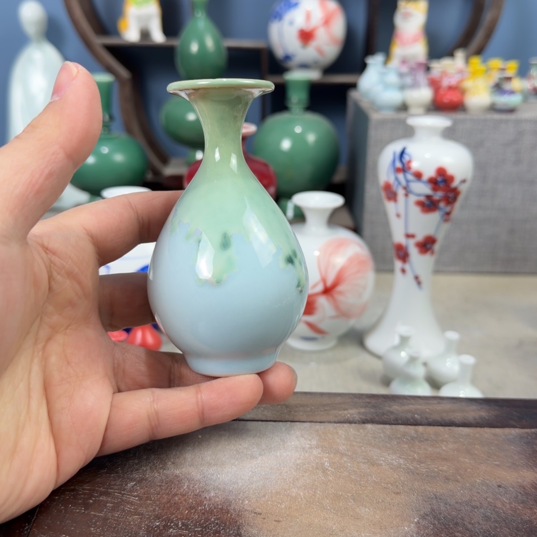 陶瓷手工小花器摆件