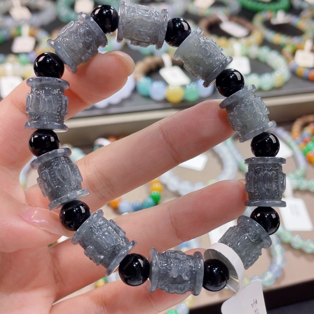 未镶嵌手链翡翠乌鸡