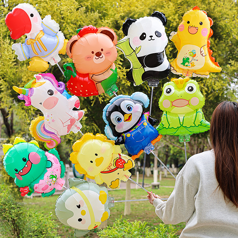 多洋新款大号夹片气球卡通铝膜夹片气球儿童卡通夹片地摊气球摆摊