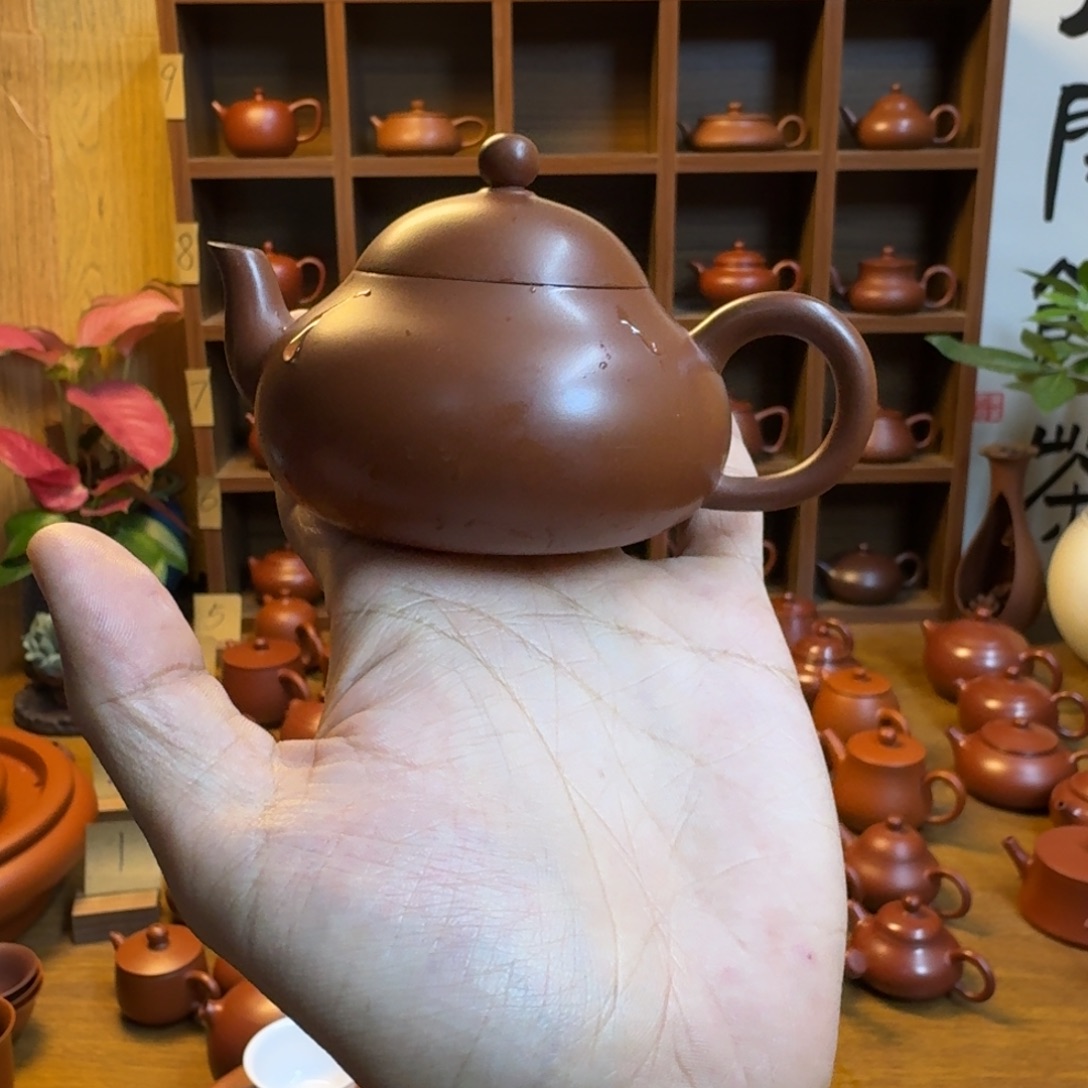 紫砂茶壶潮州朱泥壶梨壶