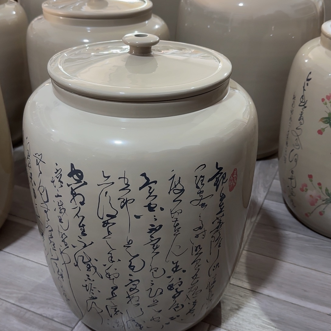 罐07建水紫陶20升水缸