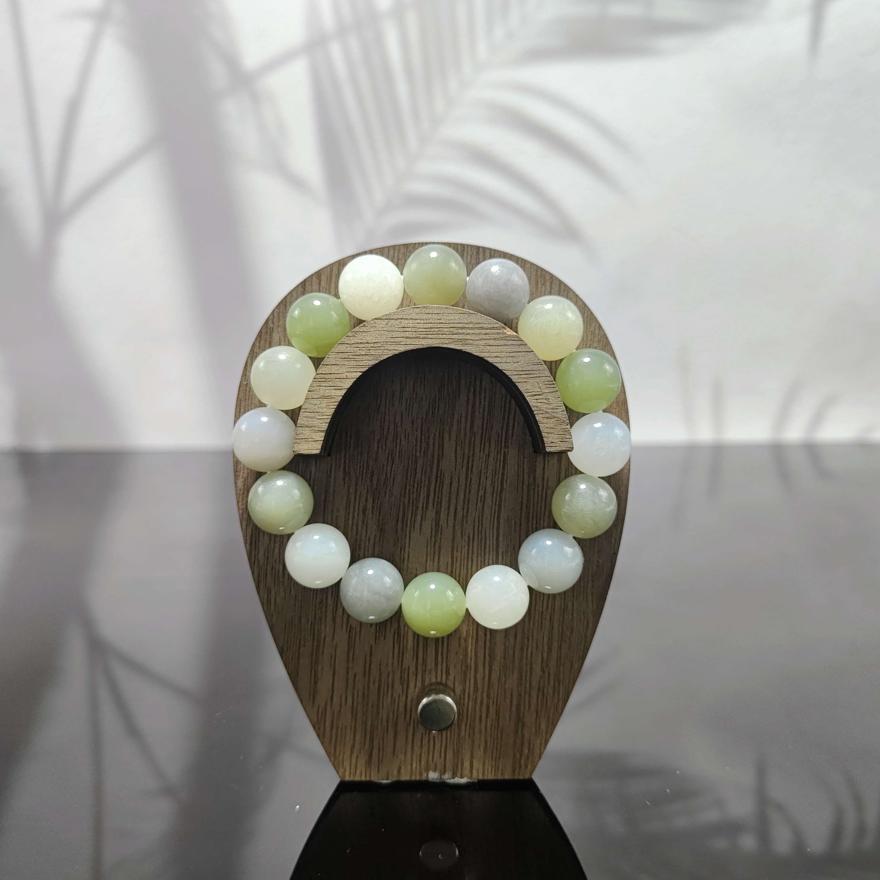 P和田玉多宝圆珠手串（卡12）0441