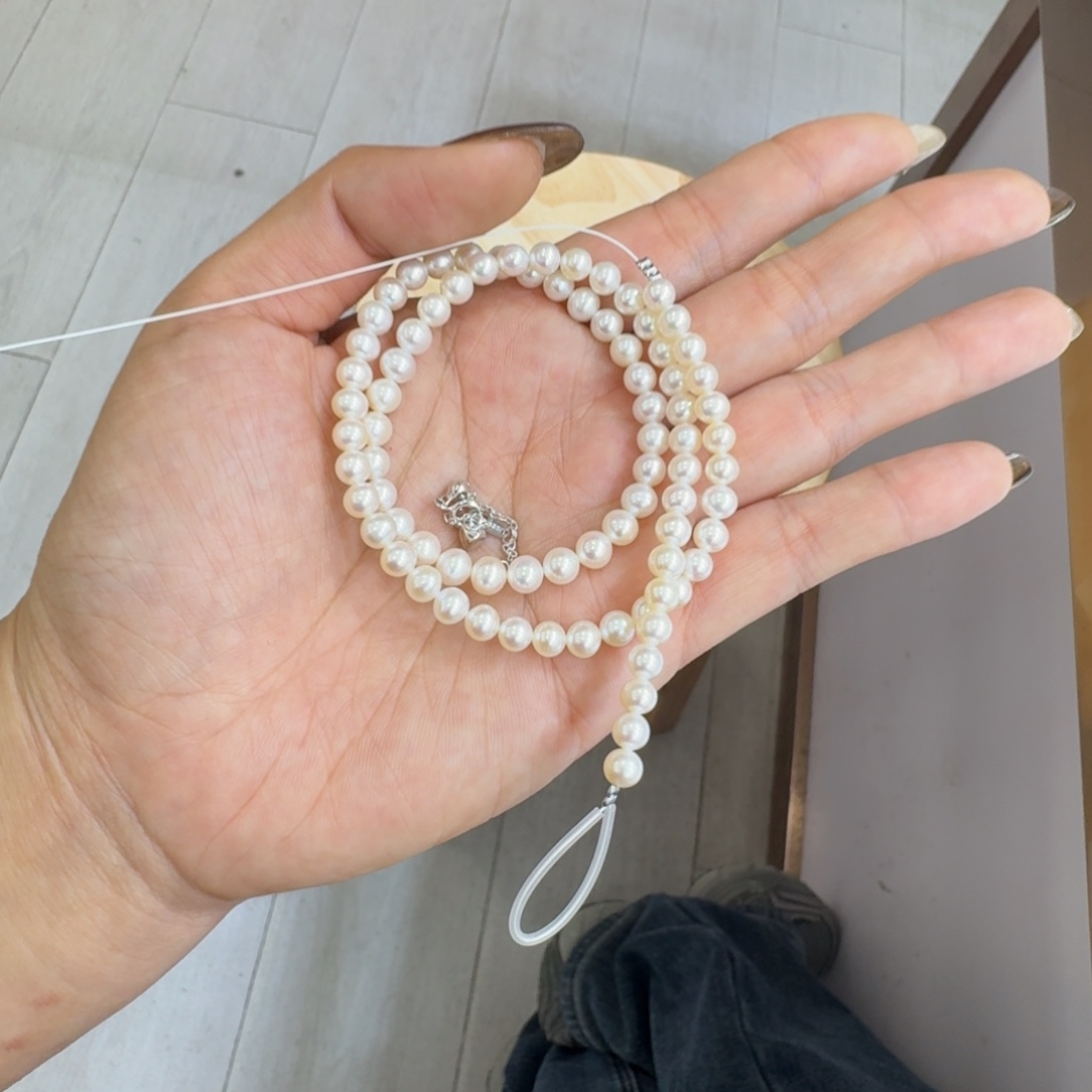 淡水珍珠颈饰银S925镶嵌