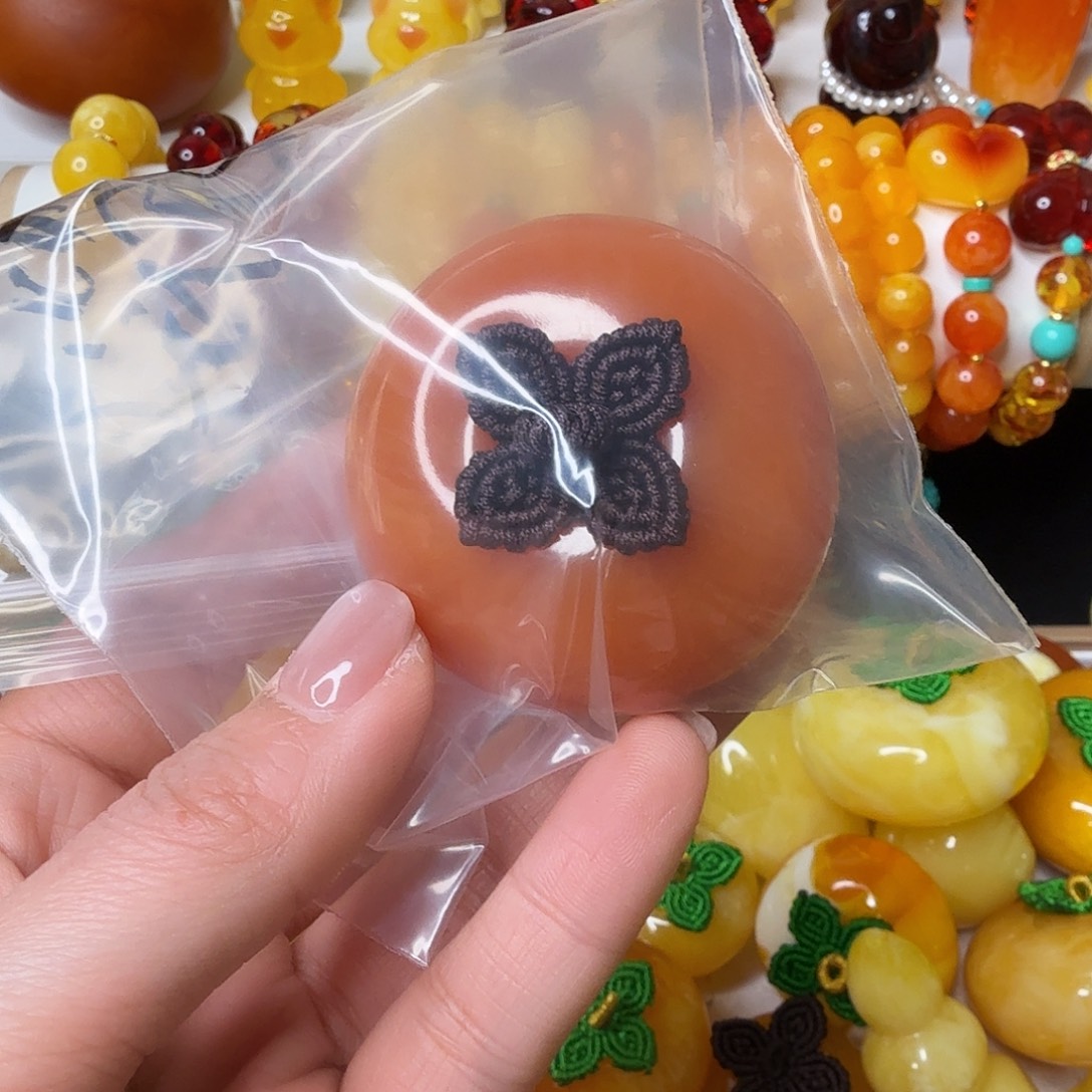 懿****非金属大号柿子单颗咖色叶