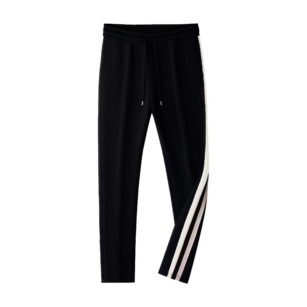 春季新款//潮流黑白织带时尚百搭卫裤长裤  男女同款