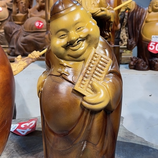 香樟木用****5香樟木雕刻人物摆件