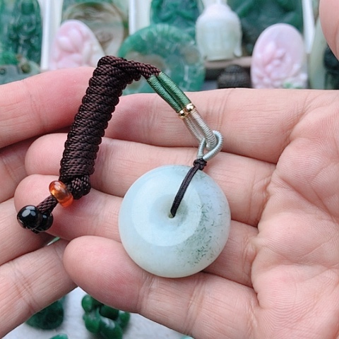 未镶嵌独山玉吊坠(不含链)蓝**云