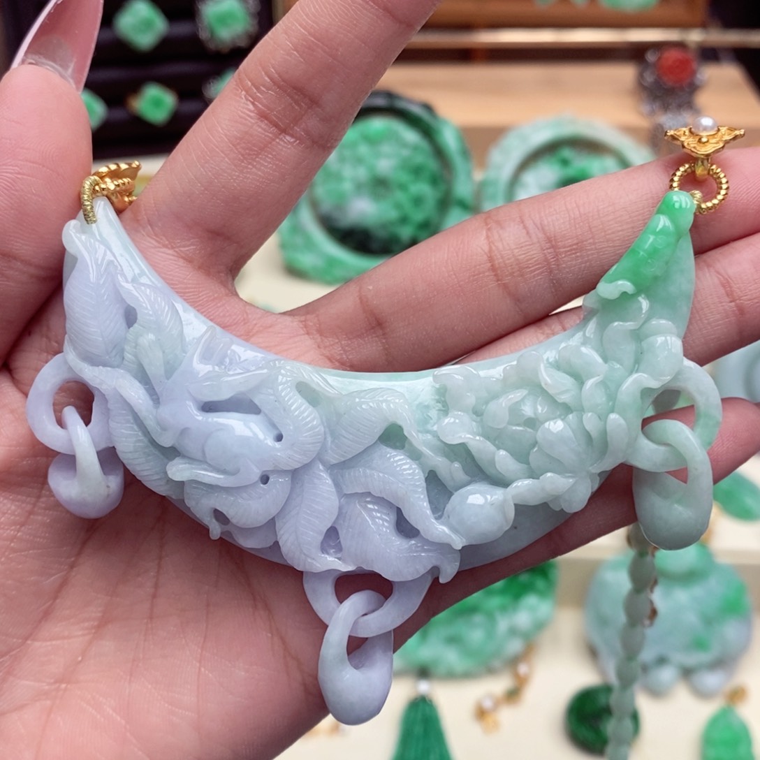 颈饰未镶嵌翡翠翡翠吊坠