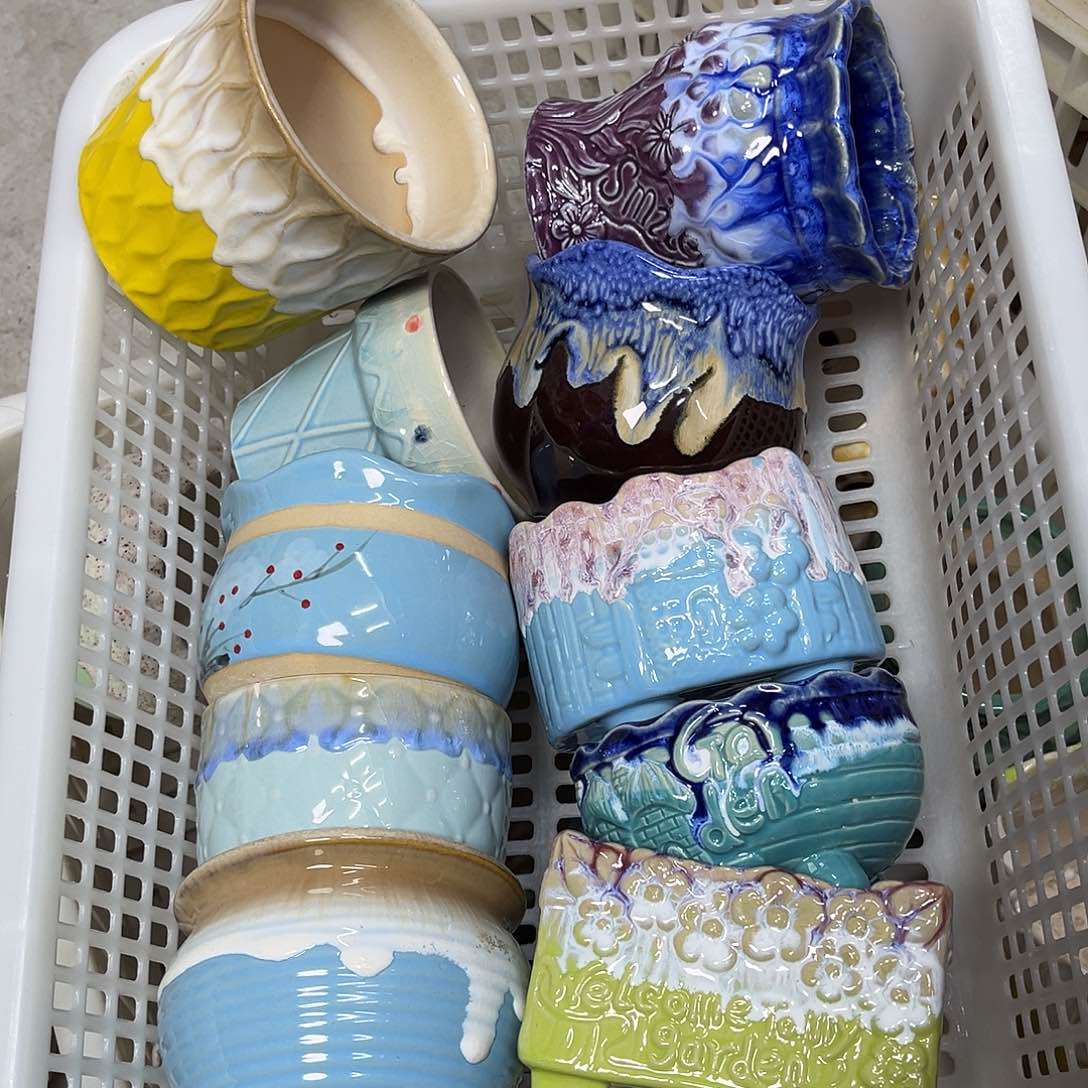 陶瓷陶瓷花盆特价上新口8-10厘米