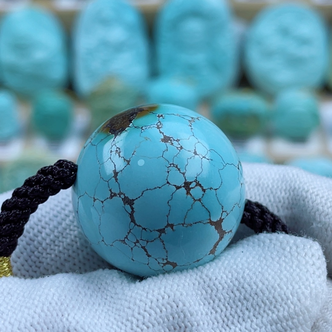 绿松石未镶嵌珠宝奇石26mm