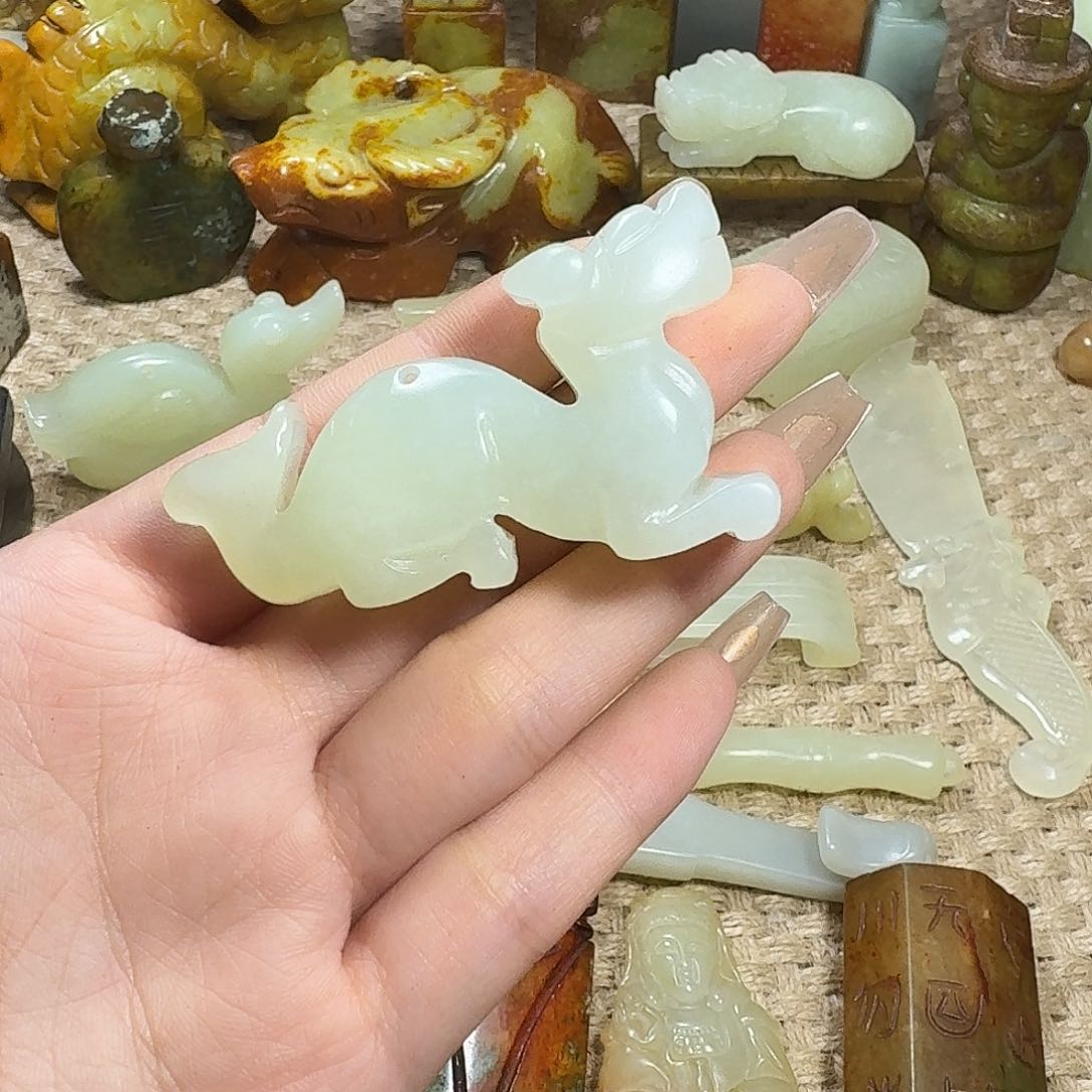 白玉菩提吊坠挂件