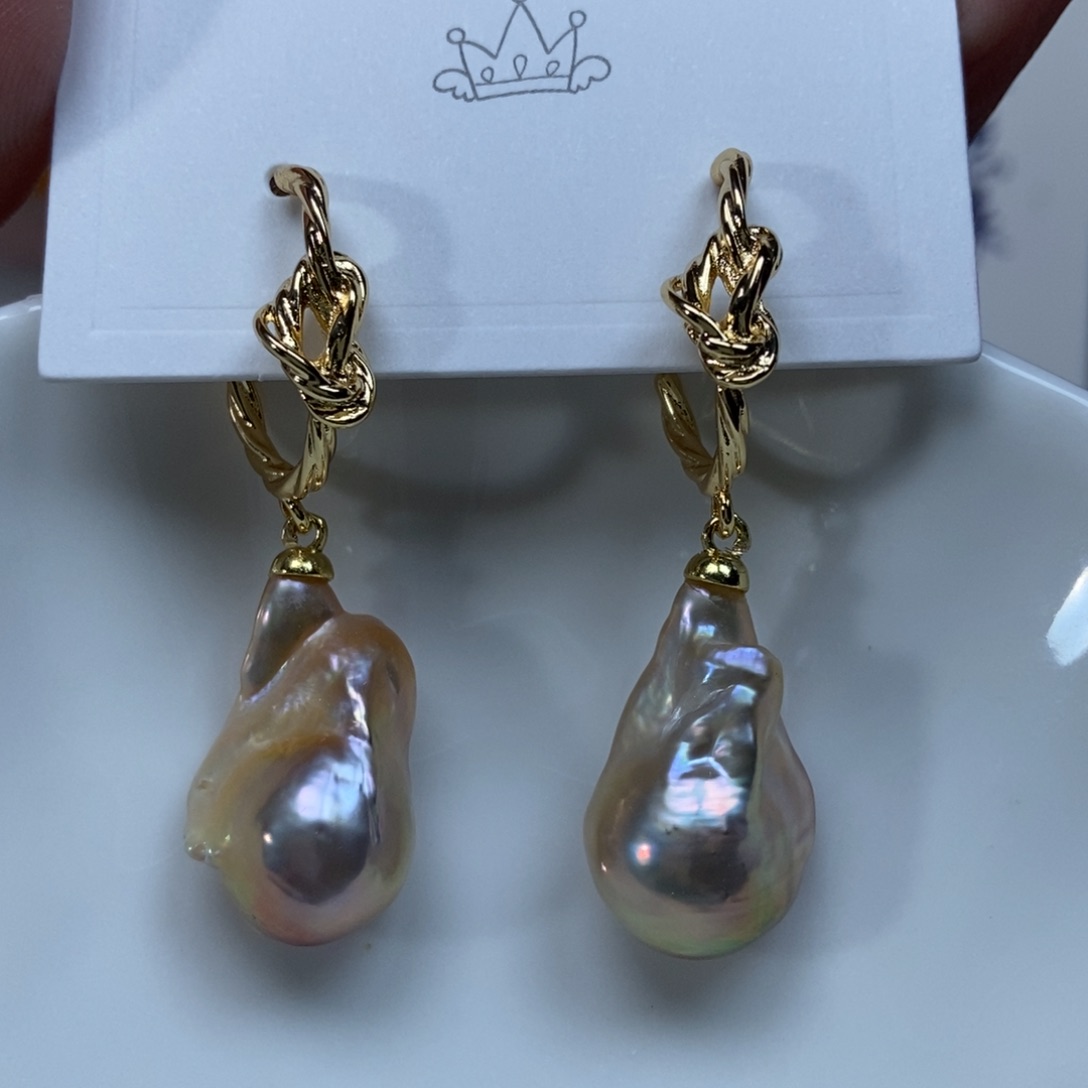 淡水珍珠耳环合金特价632