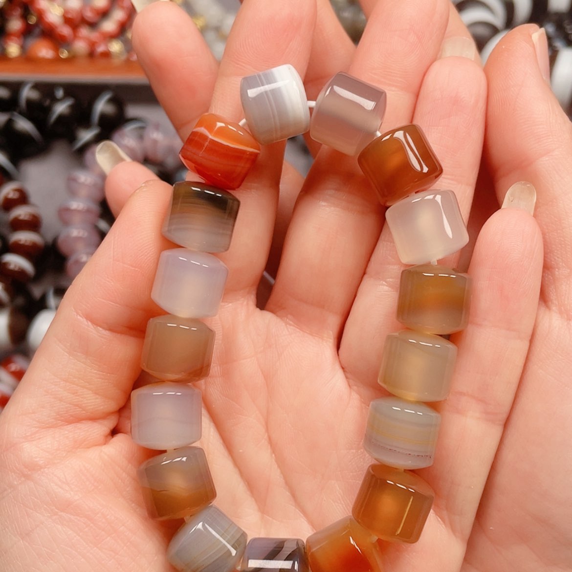 【闪购商品】玛瑙/玉髓珠宝半成品未镶嵌