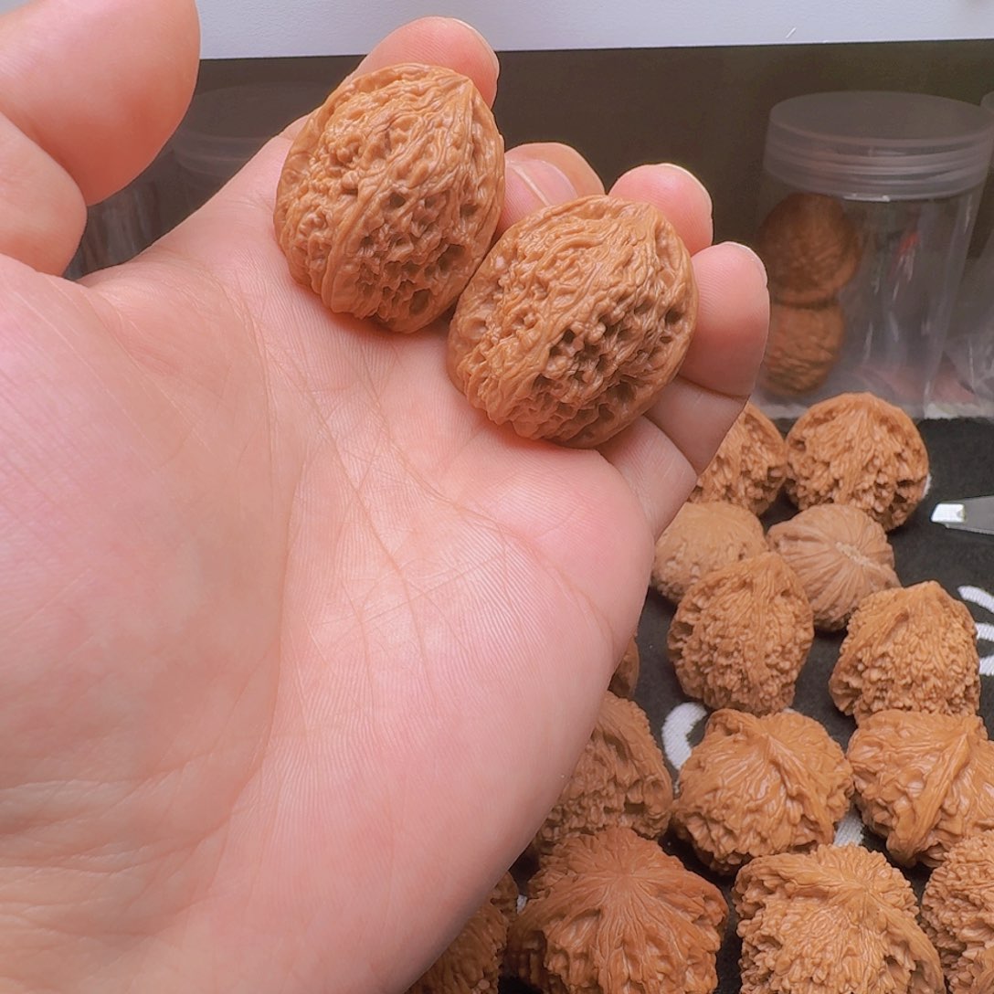 桃核把件全品逐鹿凹底南疆石