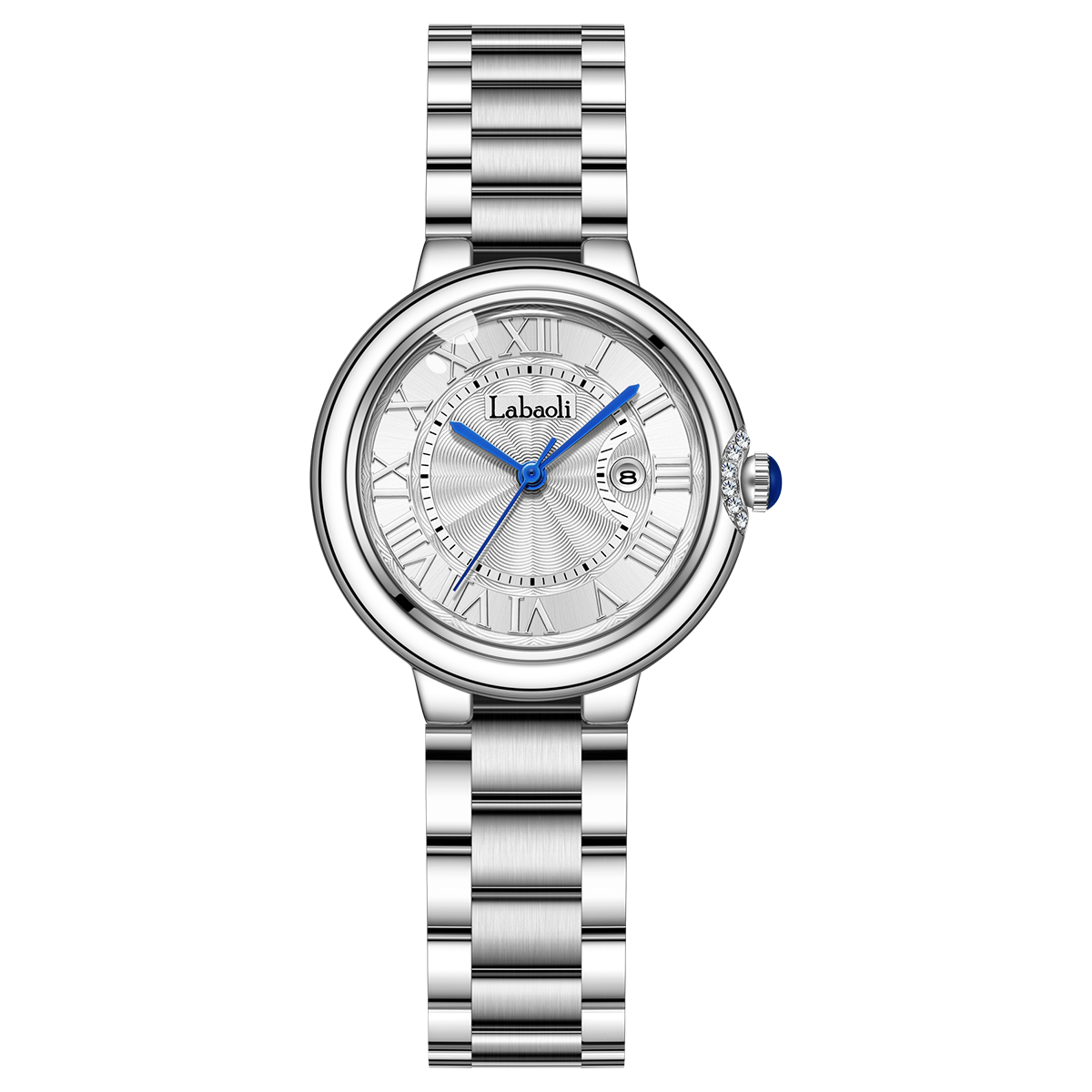 蓝泡泡系列 女士轻奢腕表时尚百搭女表日历款（星星）