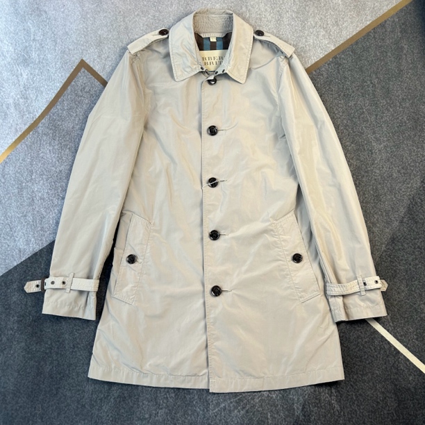 95新 BURBERRY/博柏利 巴宝莉卡其色风衣外套