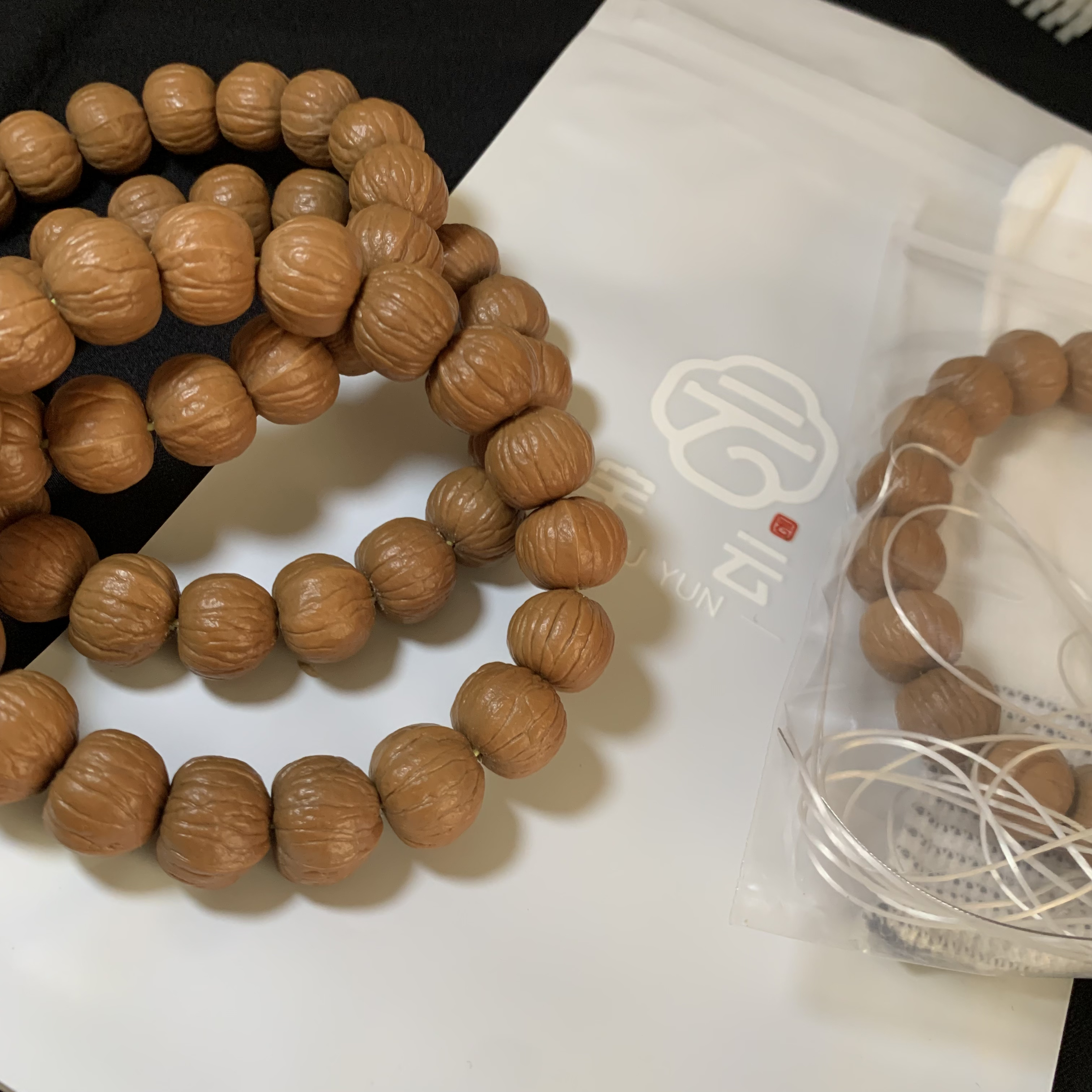 天然原皮原色猴头南瓜手串13+14+15+随机发