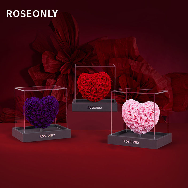 ROSEONLY诺誓高级定制永生花玫瑰花怦然心动情人节