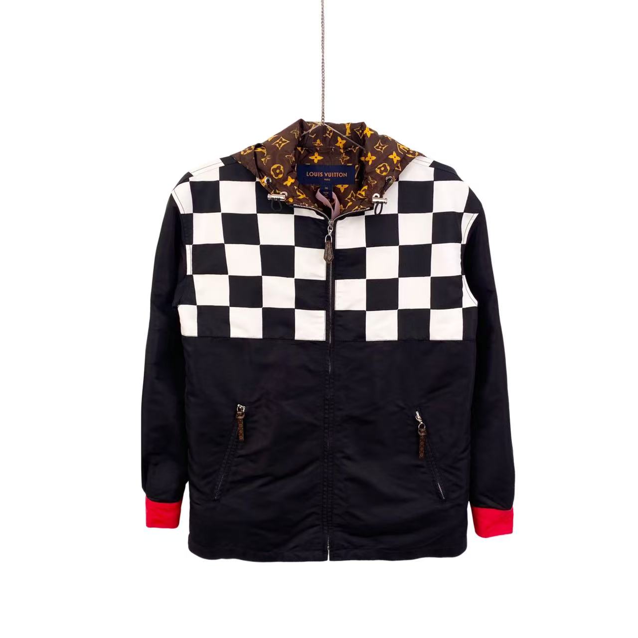 99新 LouisVuitton/路易威登 ff047锦纶 老花拼接冲锋衣 36码