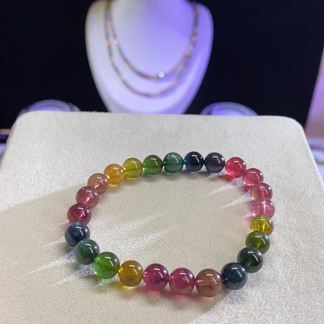 手链未镶嵌碧玺浓艳