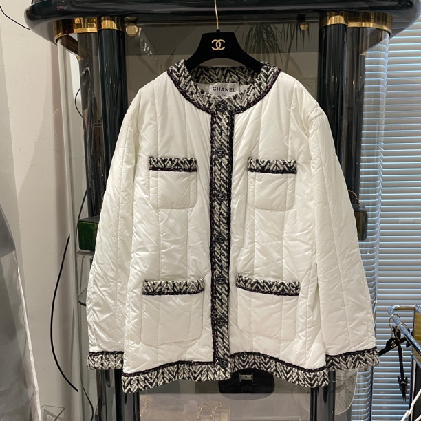 95新 Chanel/香奈儿 18k迷雾森林系列 圆领四口袋外套40码99新