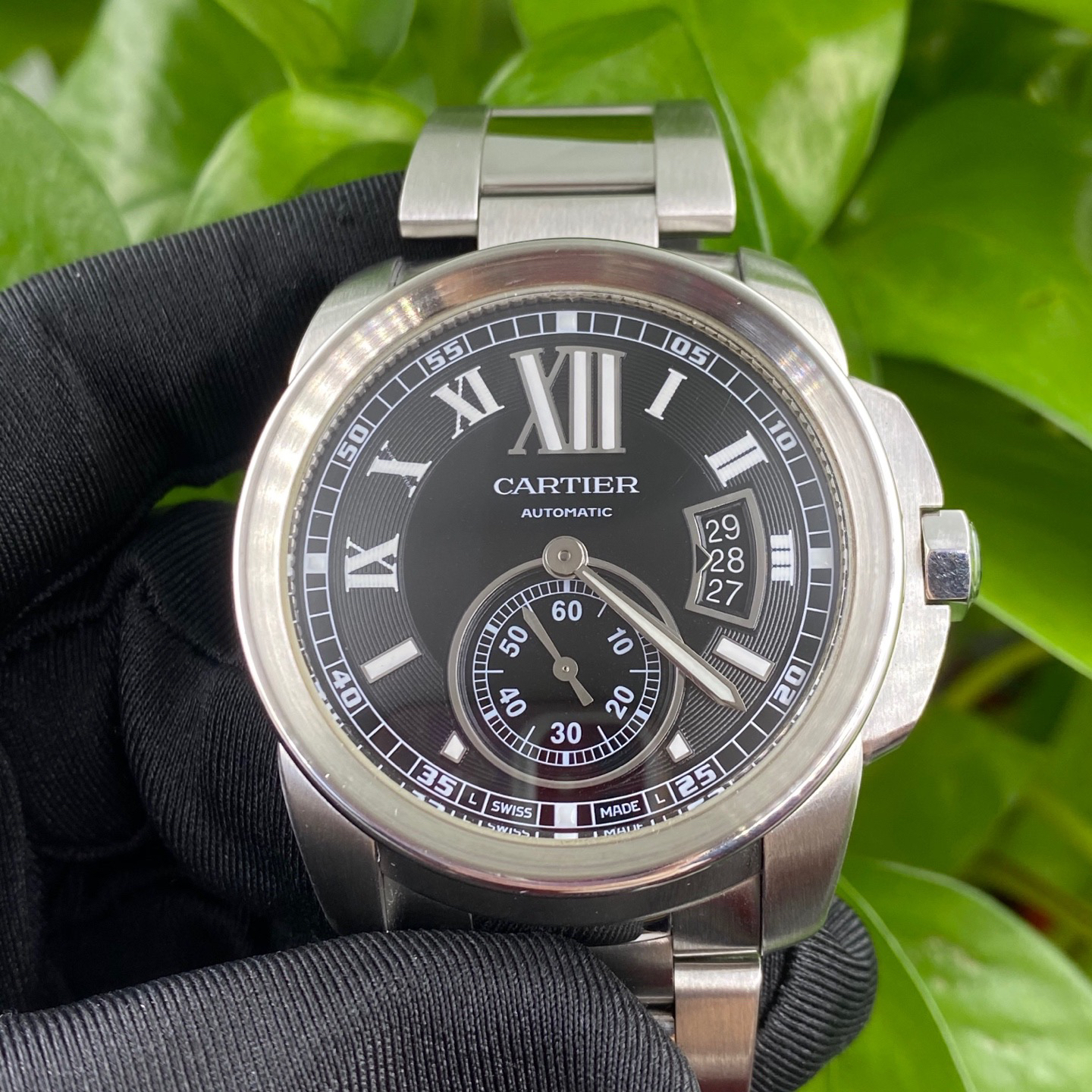 99新 Cartier/卡地亚 CALIBREDECARTIERW7100016 自动机械 精钢42