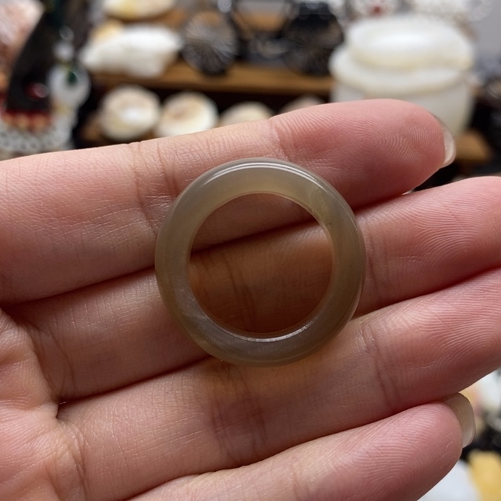 贝壳非金属牦牛戒指