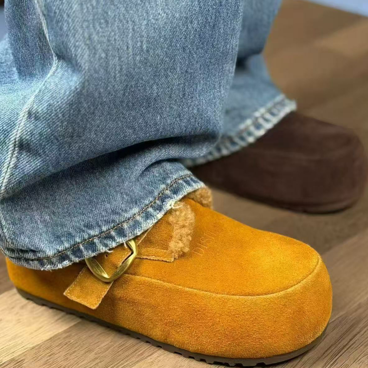 新款薄款鞋厚底加绒款