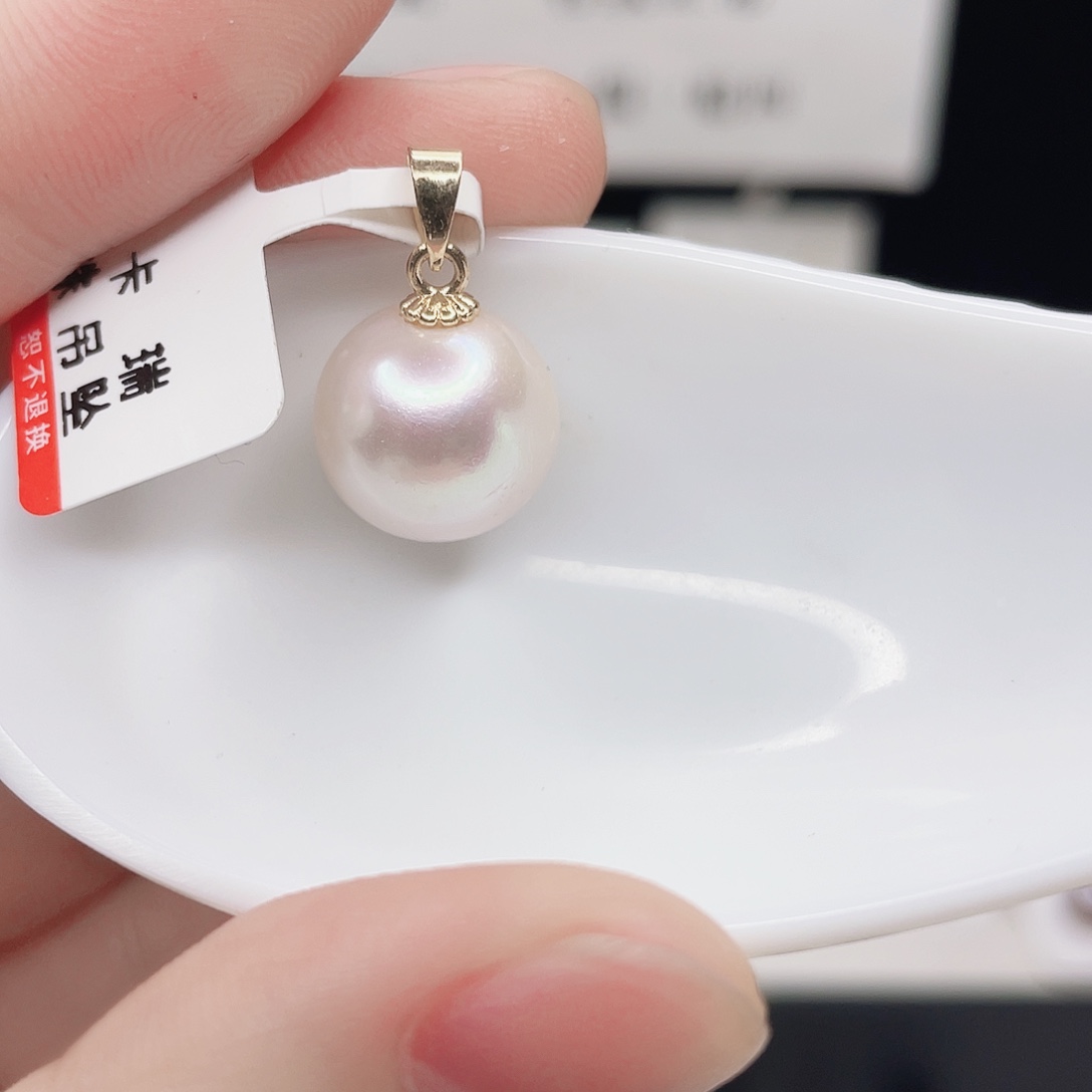 吊坠(赠链)淡水珍珠银S925镶嵌