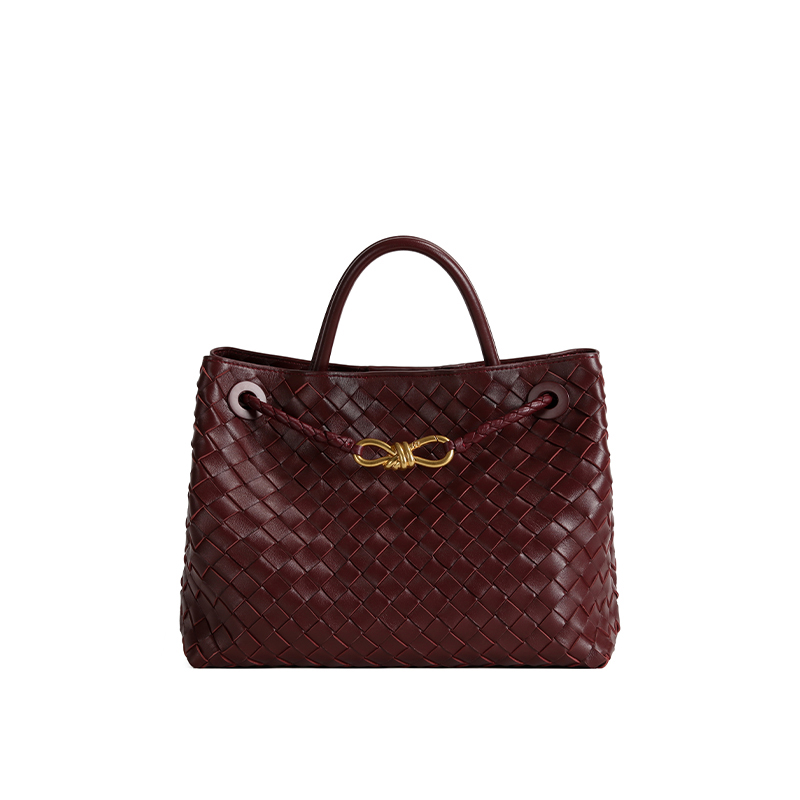 羊皮手工编织8字扣手提包 8901-1