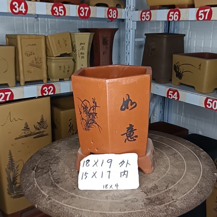 红陶陶瓷花盆厂家直销
