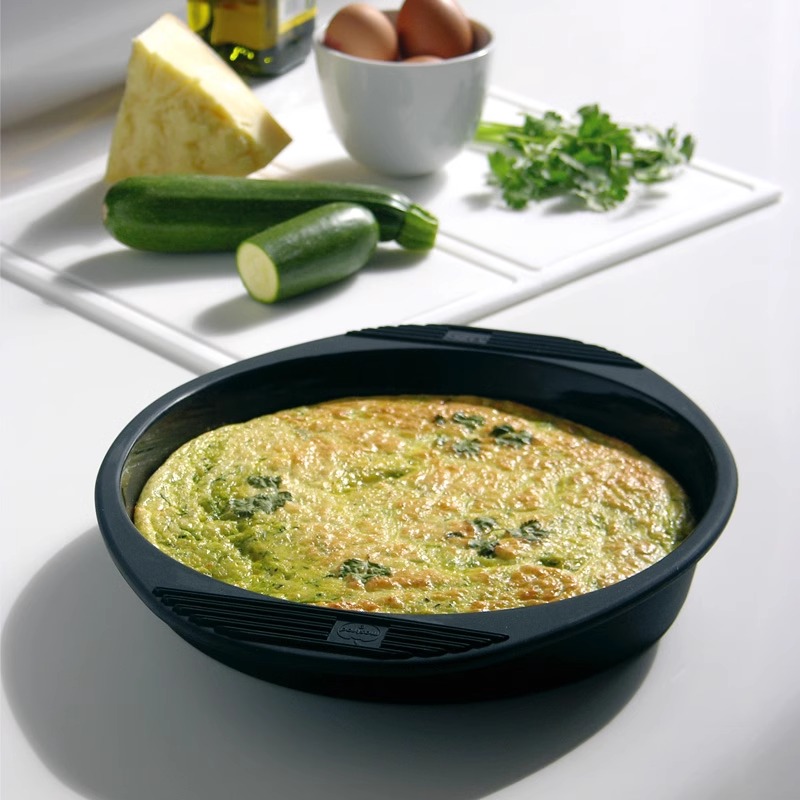 法国M家蛋糕模具烤盘慕斯戚风硅胶披萨盘烘焙工具26cm F40114