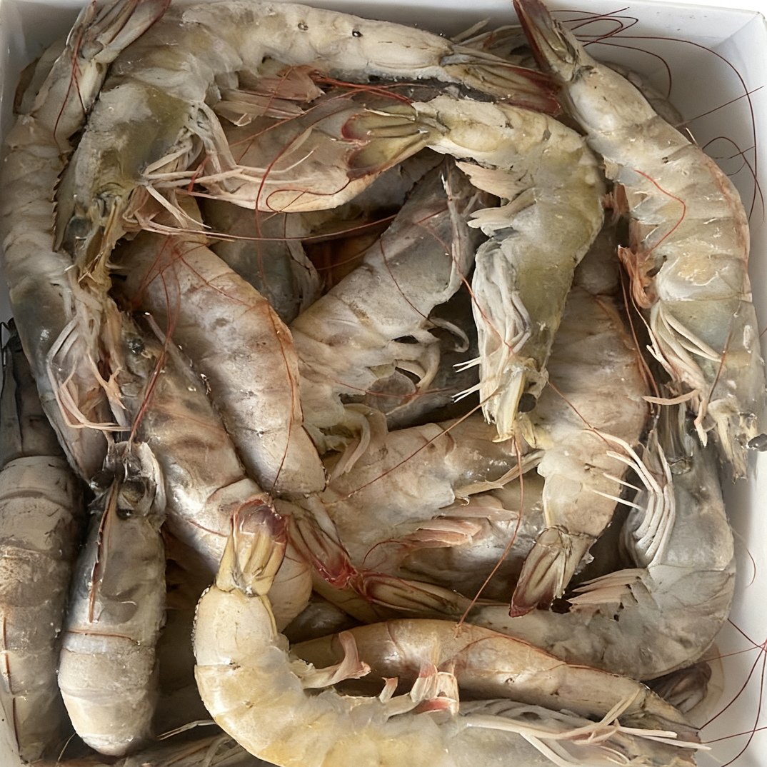 《海水盐田虾》 盐汪子虾 速冻 无冰衣