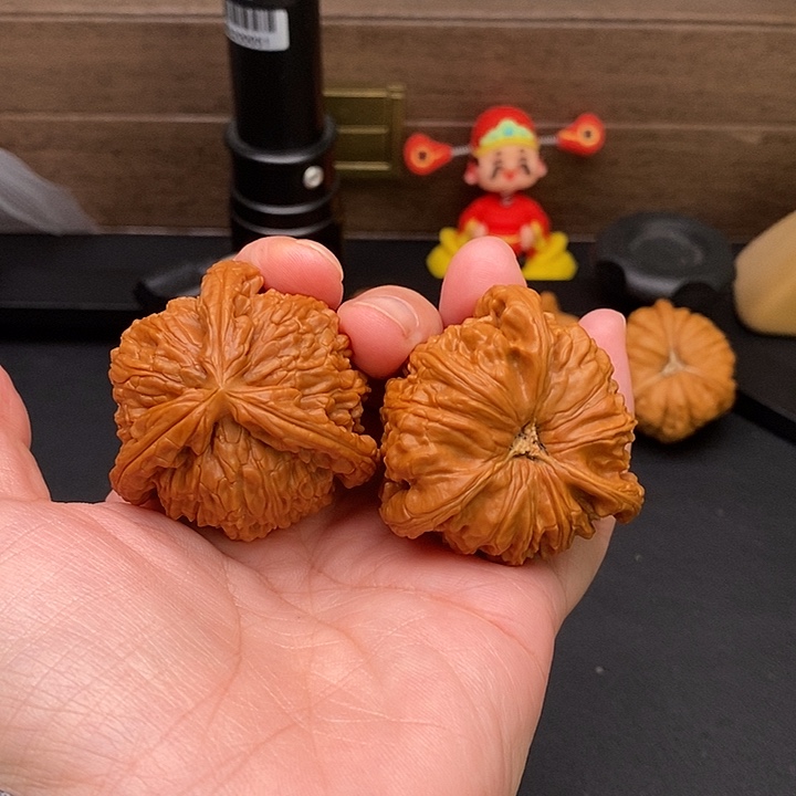 夜***风把件文玩核桃白奔