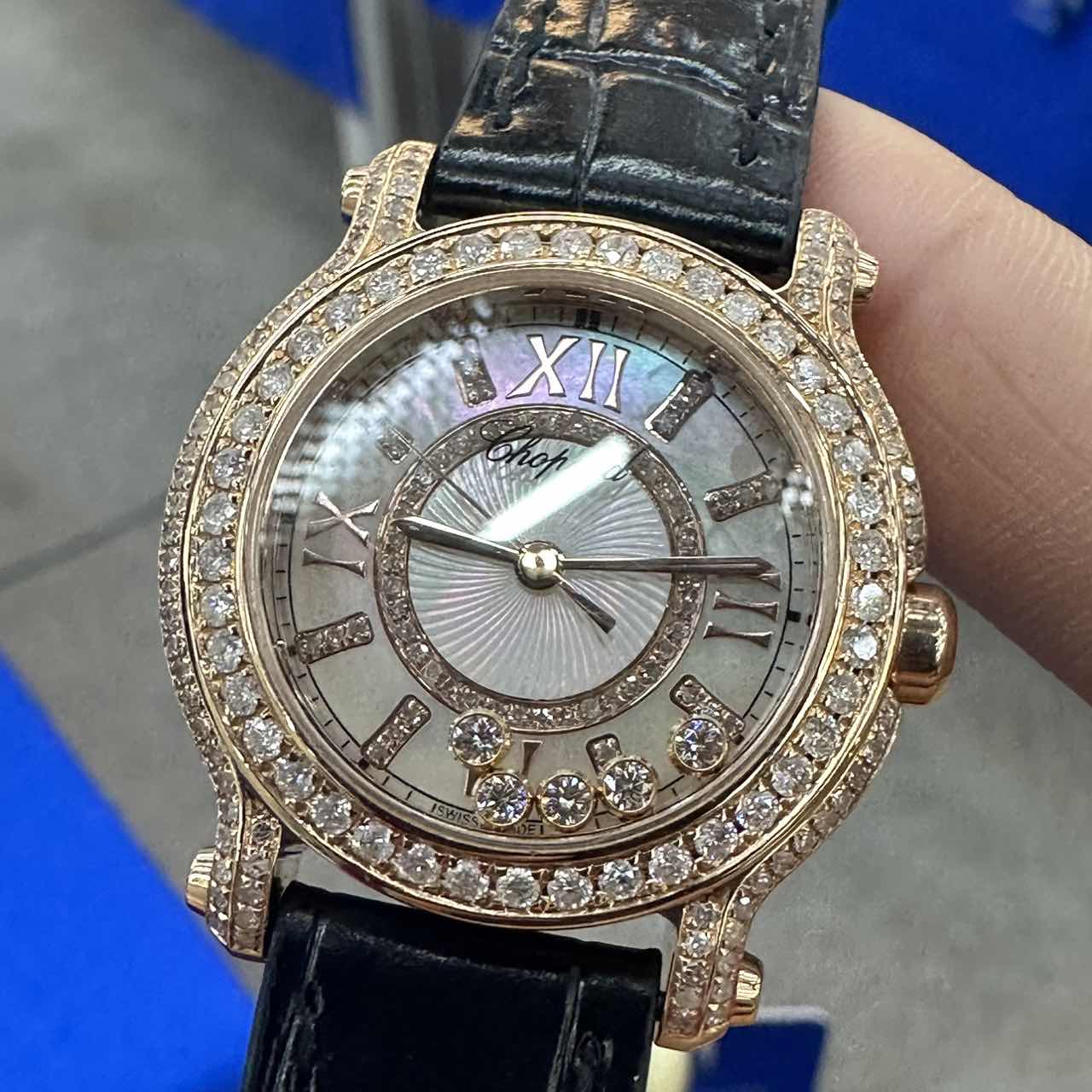 99新 Chopard/萧邦 表展/274189女表/后钻/WHT025388