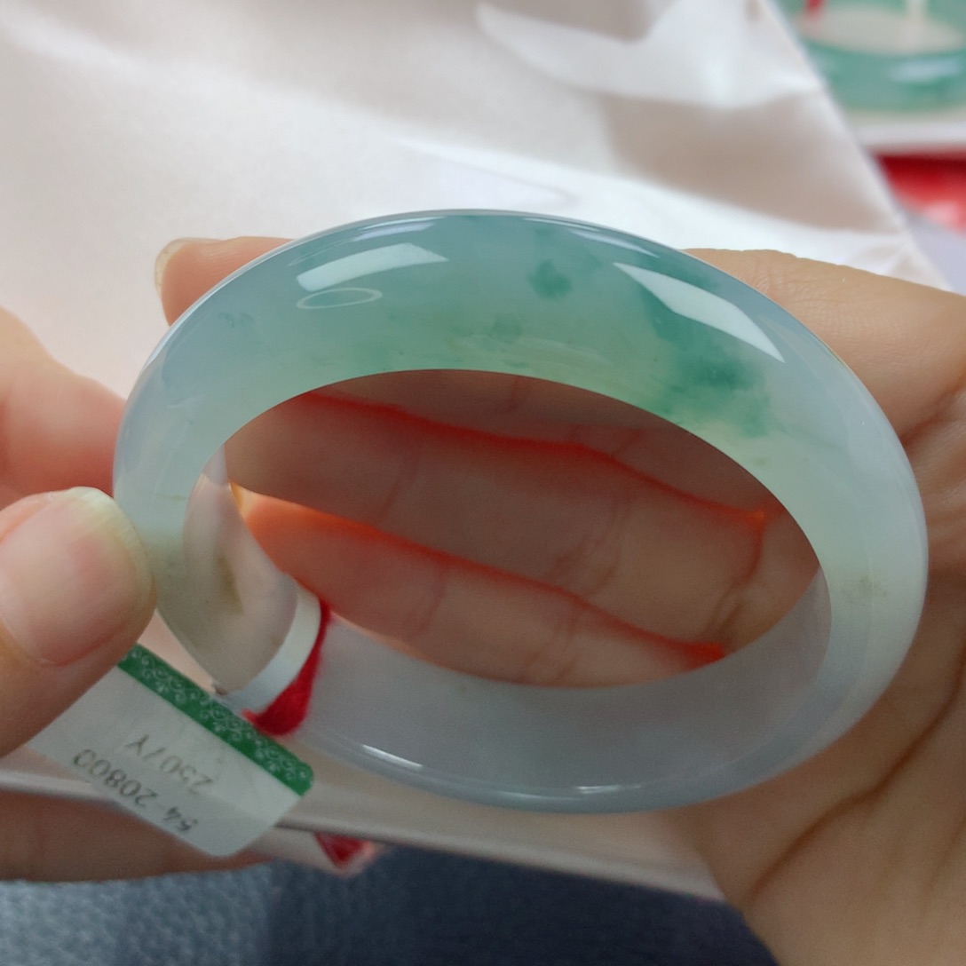 未镶嵌手镯翡翠缅甸天然翡翠A货54正