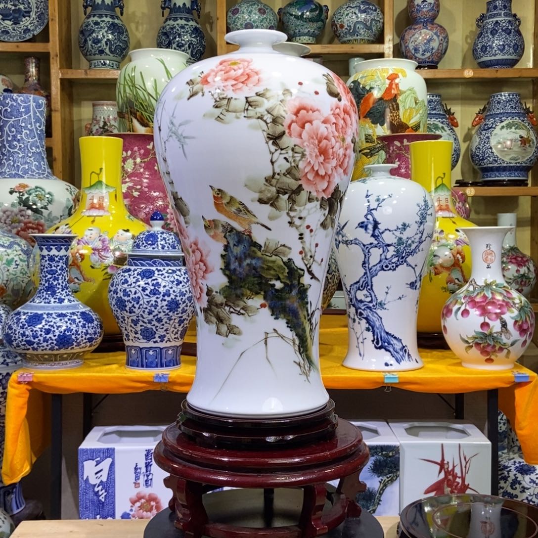 八***胎瓶景德镇陶瓷花瓶摆件