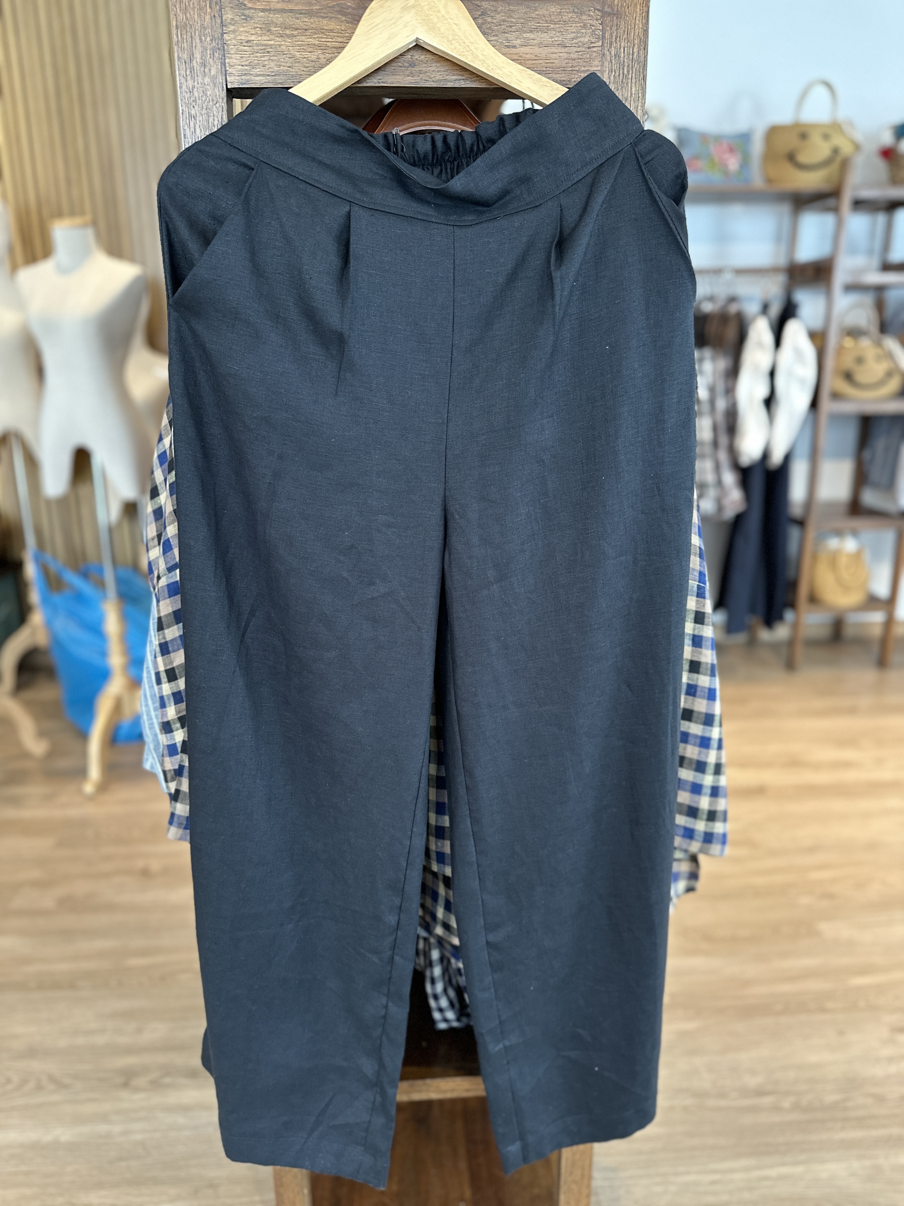 TAYA泰国手工棉麻时尚阔腿裤休闲百搭