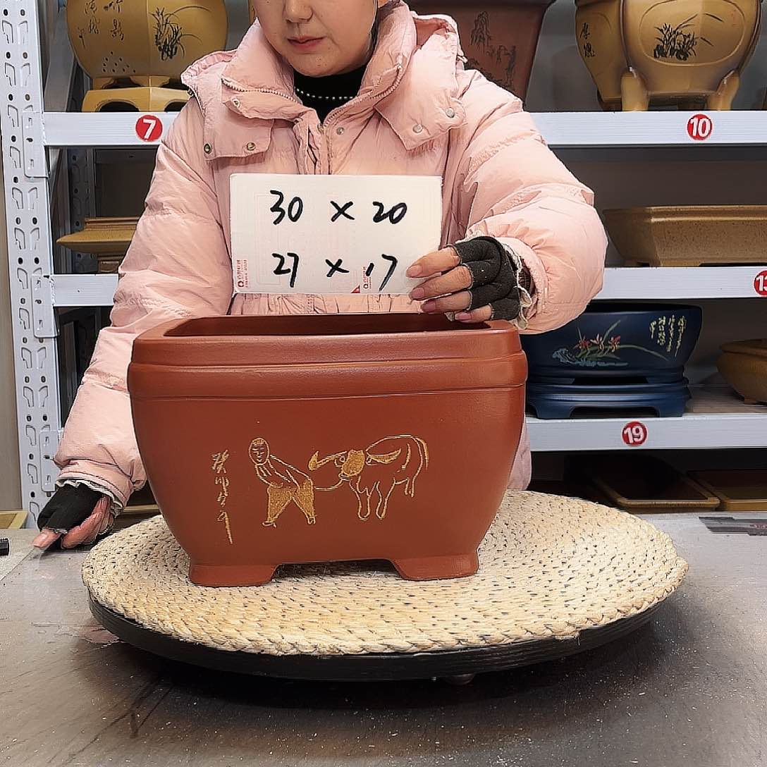 紫砂花盆紫砂花盆