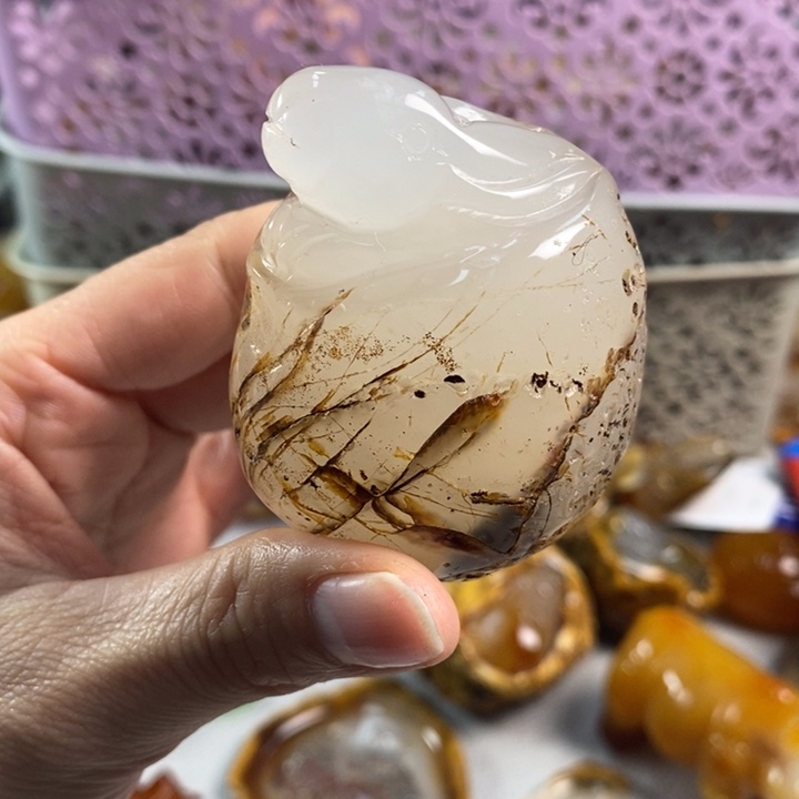 玛瑙/玉髓吊坠(不含链)未镶嵌