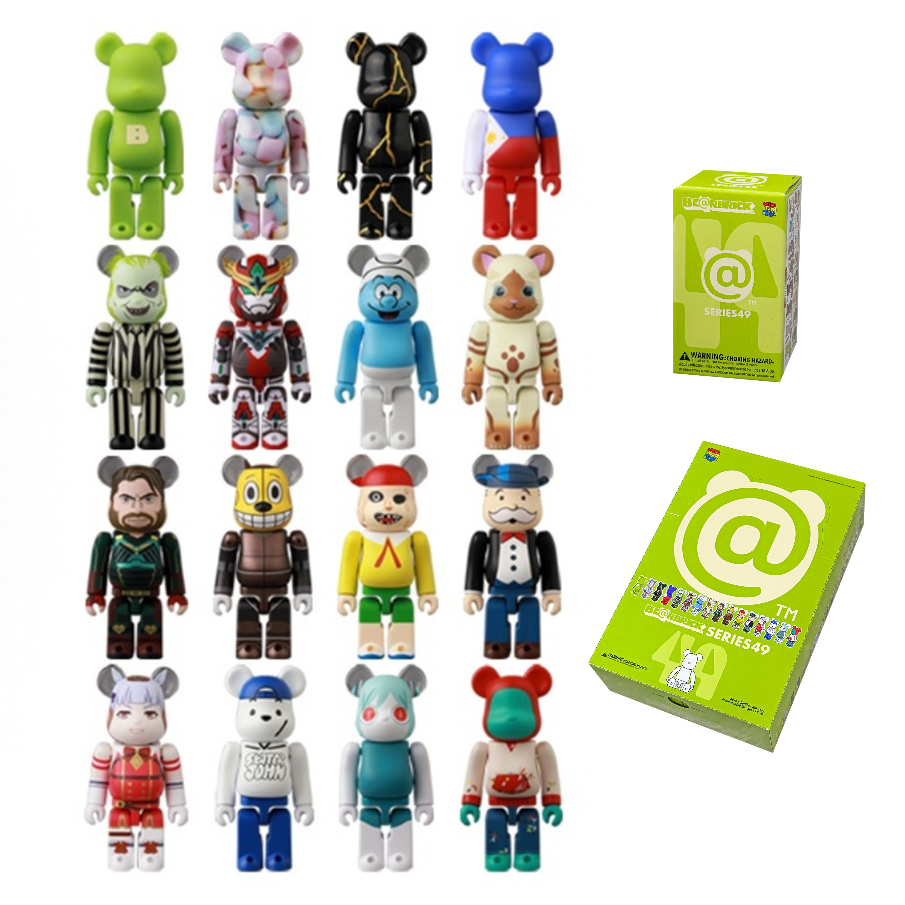 【直播拆盒】Bearbrick 49代 积木熊 正版潮玩盲盒 100%
