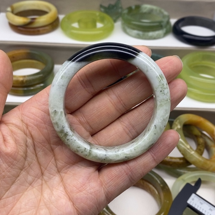 蛇纹石玉合金手镯