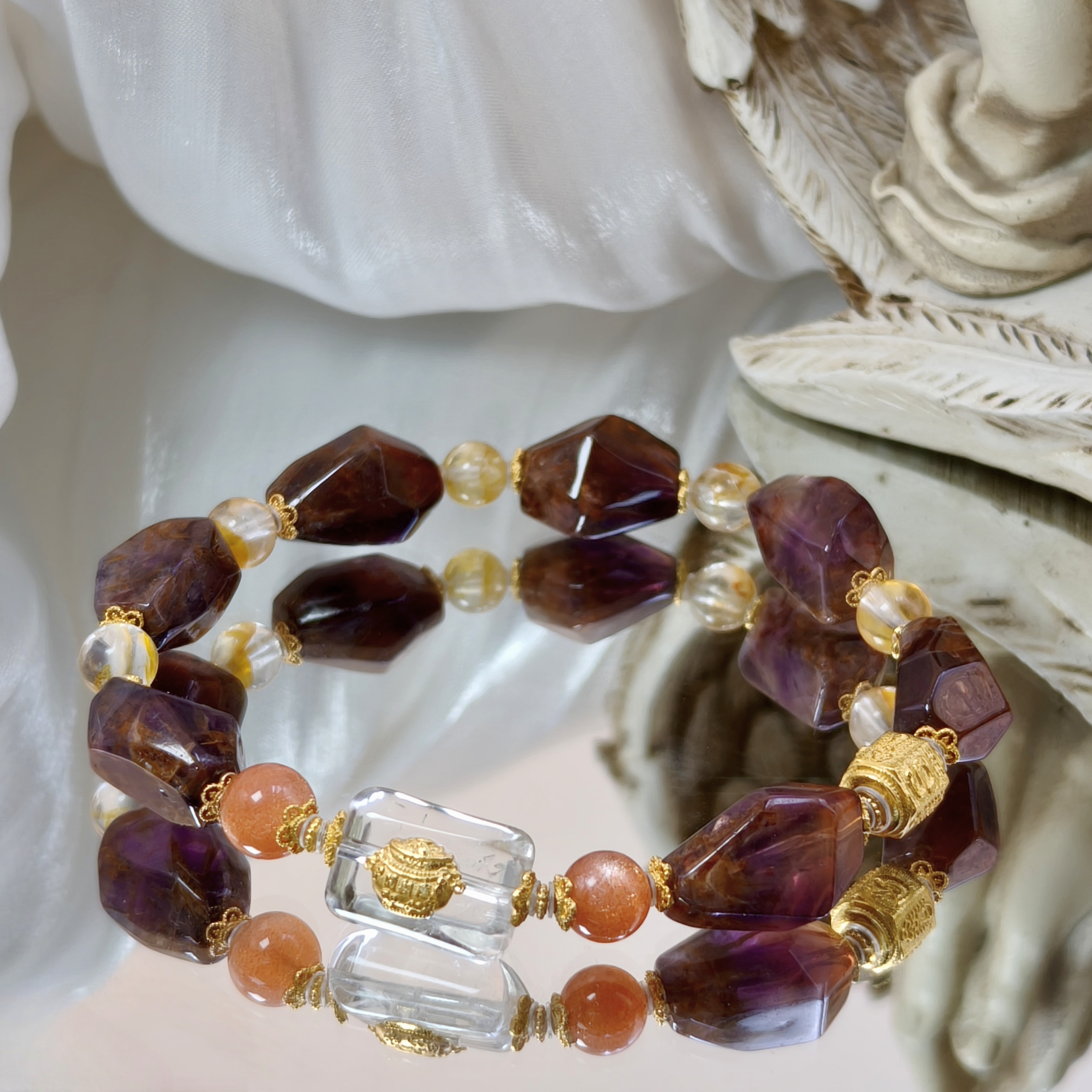 【灵柒】三合闯C关极光配比手串+名+日期+小动物