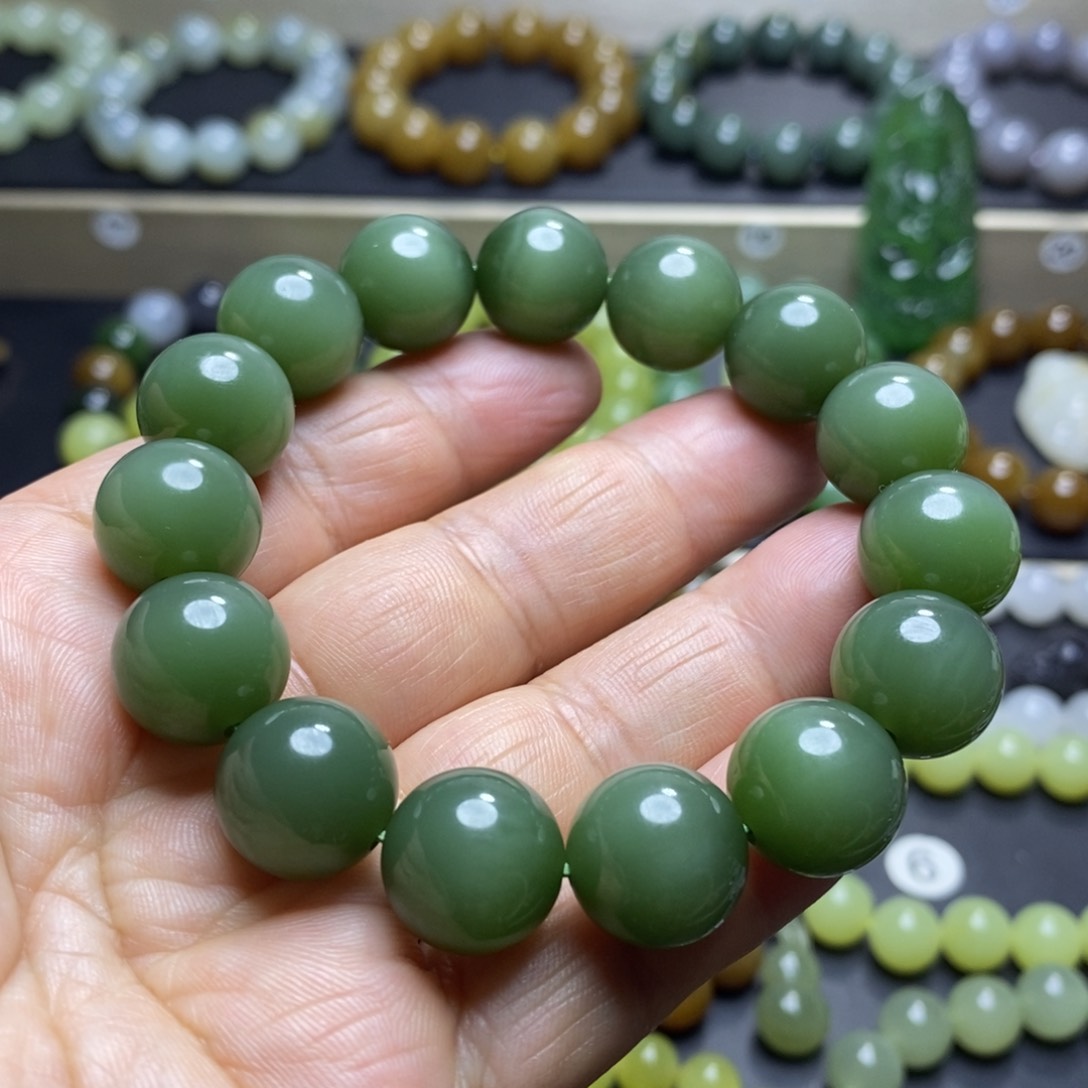 和田玉手串未镶嵌