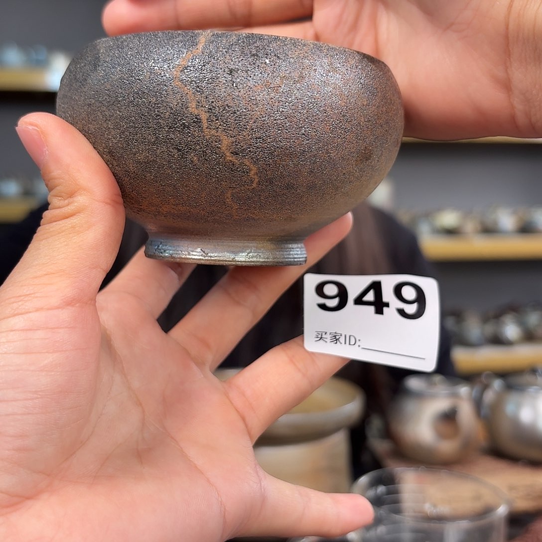 坭兴陶柴烧全手工原矿泥料杯16 0cc